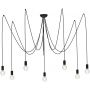 Lampa wisząca powyżej 6x25 W czarna 6785 Nowodvorski Lighting Spider zdj.1