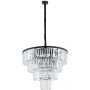 Lampa wisząca x25 W czarna-przezroczysta 7614 Nowodvorski Lighting Cristal zdj.1