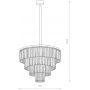 Lampa wisząca x25 W czarna-przezroczysta 7614 Nowodvorski Lighting Cristal zdj.2