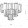 Plafon x25 W czarny-przezroczysty 7627 Nowodvorski Lighting Cristal zdj.2