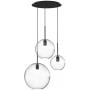 Lampa wisząca 3x25 W czarna-przezroczysta 7788 Nowodvorski Lighting Sphere zdj.1