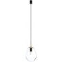 Lampa wisząca 1x25 W czarna-mosiądz-przezroczysta 7800 Nowodvorski Lighting Pear zdj.1