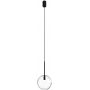 Lampa wisząca 1x10 W czarna-przezroczysta 7847 Nowodvorski Lighting Sphere zdj.1