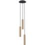 Lampa wisząca 3x10 W czarna-mosiądz 7855 Nowodvorski Lighting Baton zdj.1