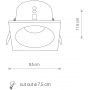 Lampa do zabudowy 1x15 W biała 8368 Nowodvorski Lighting Delta White zdj.2