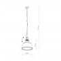 Lampa wisząca 1x25 W srebrna 8380 Nowodvorski Lighting Amalfi Smoked zdj.2