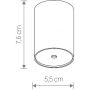 Podsufitka czarny 8550 Nowodvorski Lighting Cameleon Canopy E zdj.2