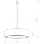 Lampa wisząca 3x15 W biała 8942 Nowodvorski Lighting Mist zdj.2