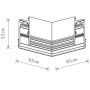 Element łączący szyny x W czarny 10158 Nowodvorski Lighting LVM zdj.2