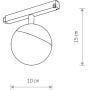 Lampa do szynoprzewodów 1x8 W biały-czarny 10647 Nowodvorski Lighting LVM zdj.2