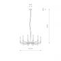 Lampa wisząca x10 W czarna 11464 Nowodvorski Lighting Orto zdj.2
