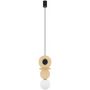 Lampa wisząca 1x12 W czarna 11173 Nowodvorski Lighting Drops Wood zdj.1