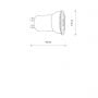 Żarówka LED 1x W 3000 K gu10 11598 Nowodvorski Lighting Reflector zdj.2