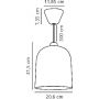 Lampa wisząca 1x60 W biała 2020673001 Nordlux Angle zdj.2
