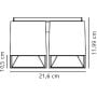 Lampa podsufitowa 2x50 W czarna 2110410103 Nordlux Ethan zdj.2