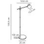 Lampa stojąca 1x25 W czarna 2112654003 Nordlux Theo zdj.2