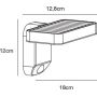 Kinkiet solarny 1x5 W czarny 2118161003 Nordlux Rica zdj.2