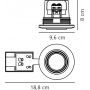 Lampa do zabudowy 1x7.5 W czarna 2210100003 Nordlux Umberto zdj.2