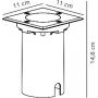 Lampa najazdowa 1x15 W stal 2218410034 Nordlux Andor zdj.2