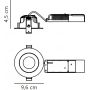 Lampa do zabudowy 1x8 W czarna 2310320003 Nordlux Aliki zdj.2