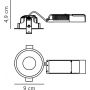 Lampa do zabudowy 1x8 W czarna 2310340003 Nordlux Albric zdj.2