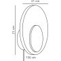 Kinkiet 1x7 W zielony 2312351023 Nordlux Marsi zdj.2