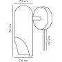 Kinkiet 1x8 W czarny 2320301003 Nordlux Rochelle zdj.2