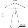 Lampa stołowa 1x25 W brązowa 2320375018 Nordlux Taido zdj.2
