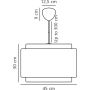 Lampa wisząca 1x25 W beżowa 2320403018 Nordlux Takai zdj.2