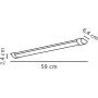 Lampa garażowa 10.5 W 59 cm 2410116101 Nordlux Glendale zdj.2