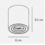 Lampa do zabudowy 1x40 W czarna 2410220103 Nordlux Sabonis zdj.2