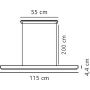 Lampa wisząca 1x47 W drewno 2412053014 Nordlux Ilgas zdj.2