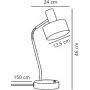 Lampa biurkowa 1x15 W biała 2412305001 Nordlux Matis zdj.2