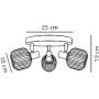 Lampa podsufitowa 3x25 W czarna 2412606003 Nordlux Milford zdj.2