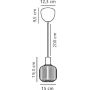 Lampa wisząca 1x25 W czarna 2412613003 Nordlux Milford zdj.2