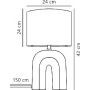 Lampa stołowa 1x40 W beżowa 2412705009 Nordlux Haze zdj.2