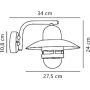 Kinkiet zewnętrzny 1x60 W miedź 24981030 Nordlux Nibe zdj.2