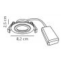 Lampa do zabudowy 1x4.8 W biała 2510310101 Nordlux Monolo zdj.2
