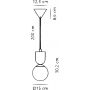 Lampa wisząca 1x6 W brązowa 2512603018 Nordlux Sadie zdj.2