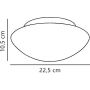 Lampa podsufitowa 1x15 W biała 25576000 Nordlux Ufo zdj.2