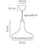 Lampa wisząca 1x15 W beżowa 2620153009 Nordlux Fuji zdj.2