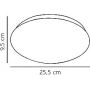 Lampa podsufitowa 1x12 W biała 45606001 Nordlux Máni zdj.2