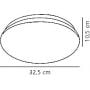 Lampa podsufitowa 1x18 W biała 45616001 Nordlux Máni zdj.2