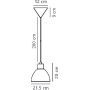 Lampa wisząca 1x40 W zielona 45833023 Nordlux Pop zdj.2