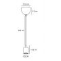 Lampa wisząca 1x60 W biała 45883001 Nordlux Siv zdj.2