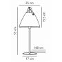 Lampa stołowa 1x40 W czarna 46205003 Nordlux Strap zdj.2
