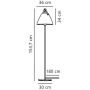 Lampa stojąca 1x40 W biała 46234001 Nordlux Strap zdj.2