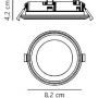 Lampa podsufitowa 1x5.5 W biała 47520101 Nordlux Elkton zdj.2