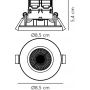 Lampa do zabudowy 1x4.5 W biała 2310046001 Nordlux Fremont zdj.2