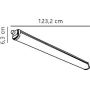 Lampa garażowa 44 W 123.2 cm 47746101 Nordlux Oakland zdj.2